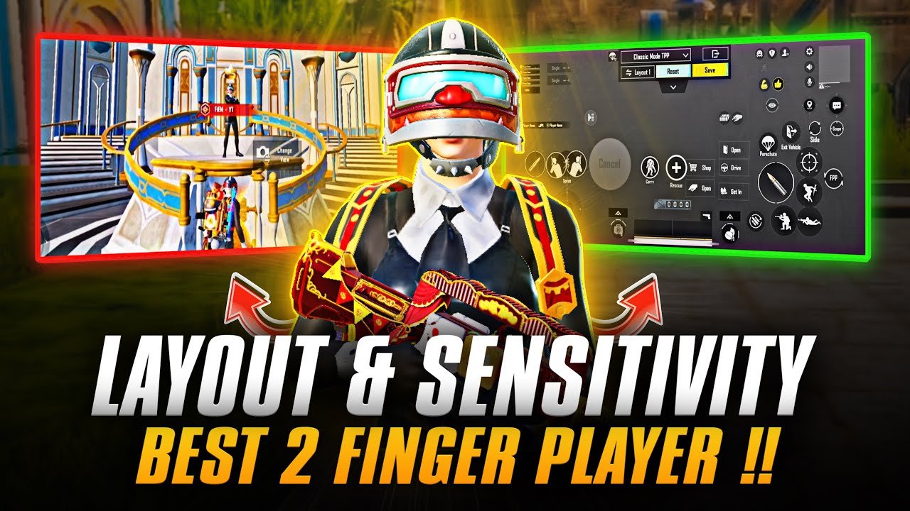 PUBG Mobile Best Control Layout for 2 Finger Players