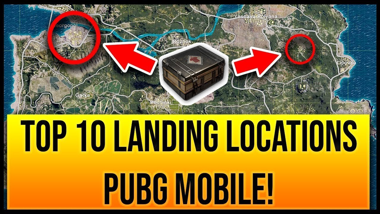 PUBG Mobile Best Landing Spots for High Loot