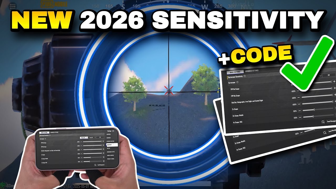 PUBG Mobile Best Sensitivity Settings for 2026 (No Recoil)